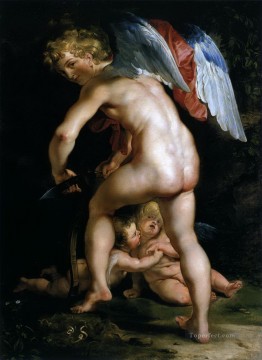 Pedro Pablo Rubens Painting - Cupido haciendo su reverencia Peter Paul Rubens